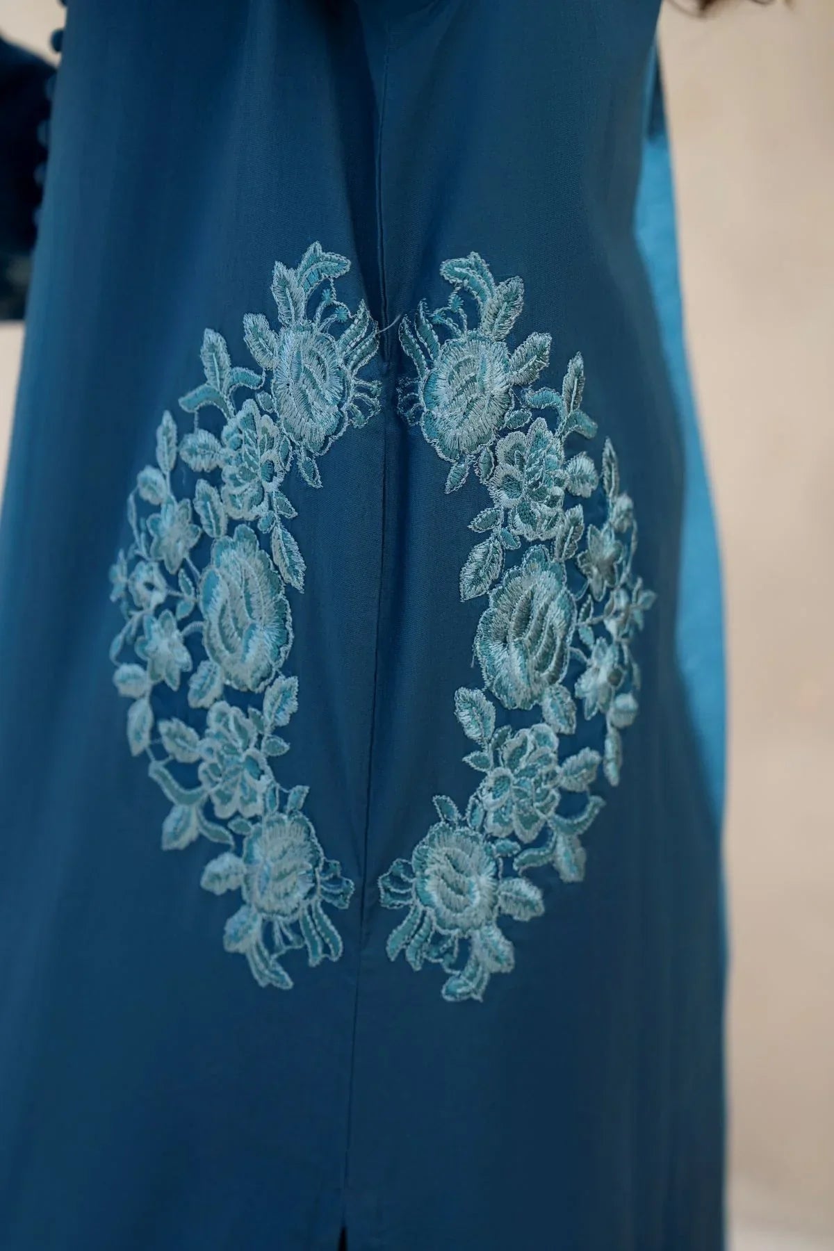 POCKET EMBROIDERED 2PCS