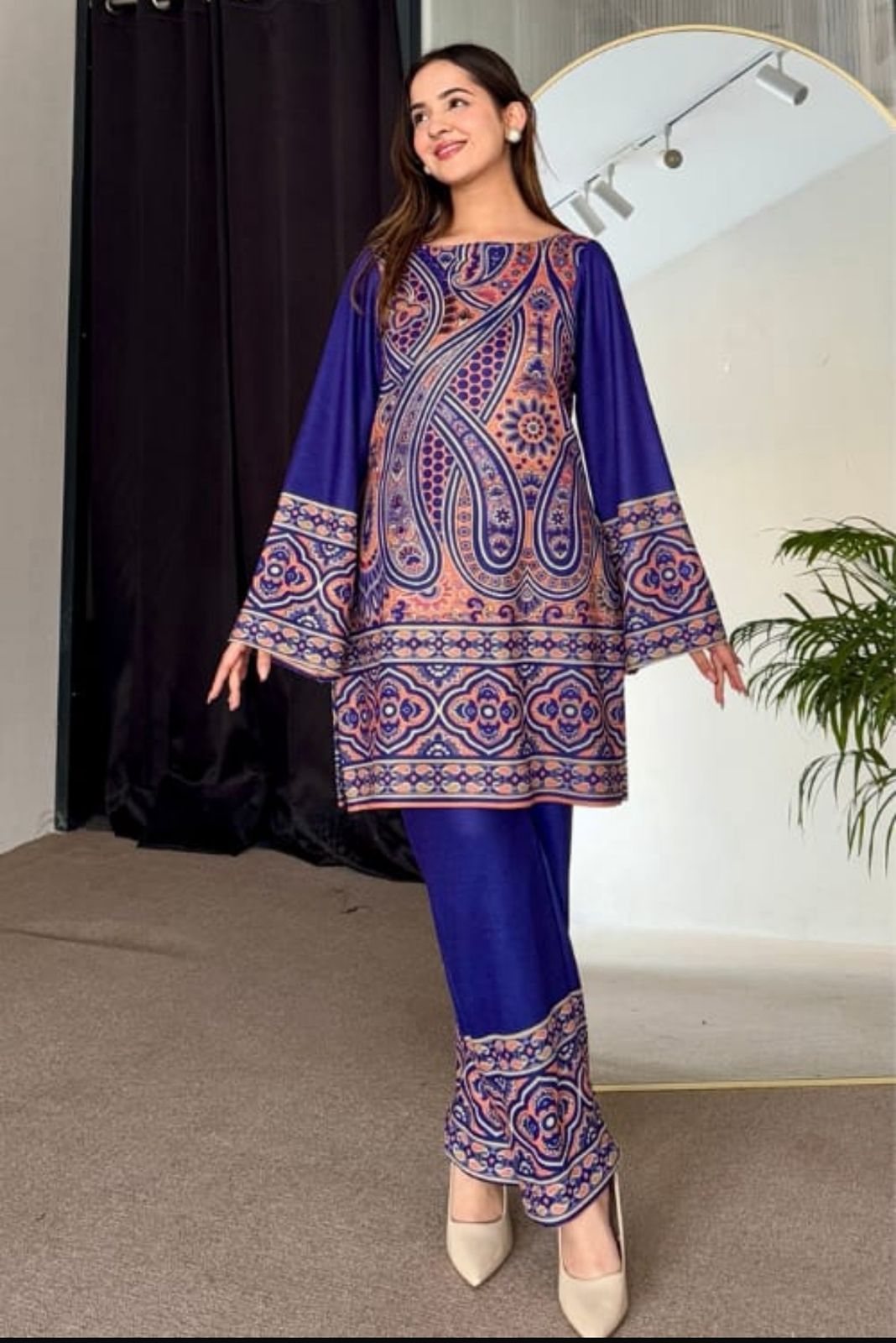 SILK PRINTED 2pc