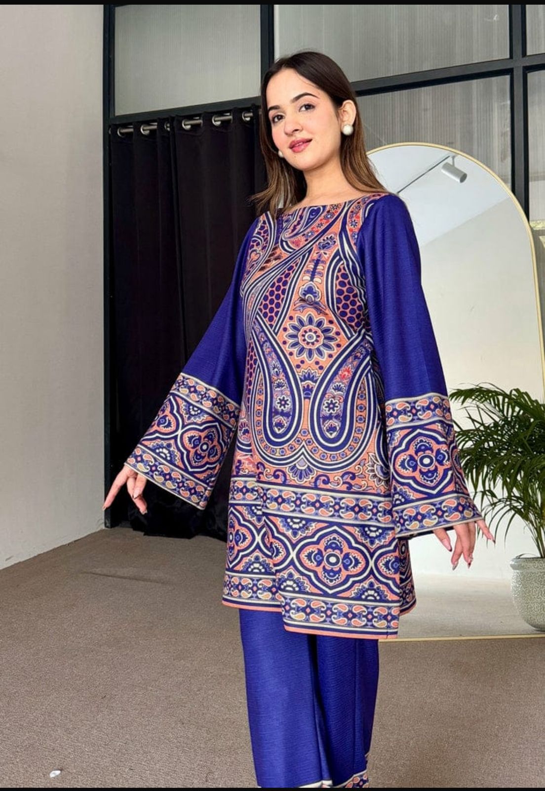 SILK PRINTED 2pc