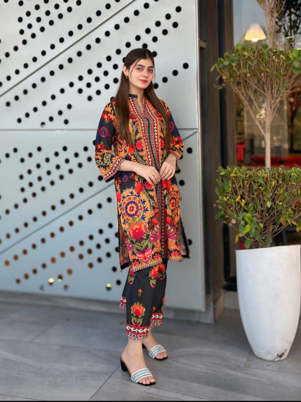 SILK PLAZO 2pc