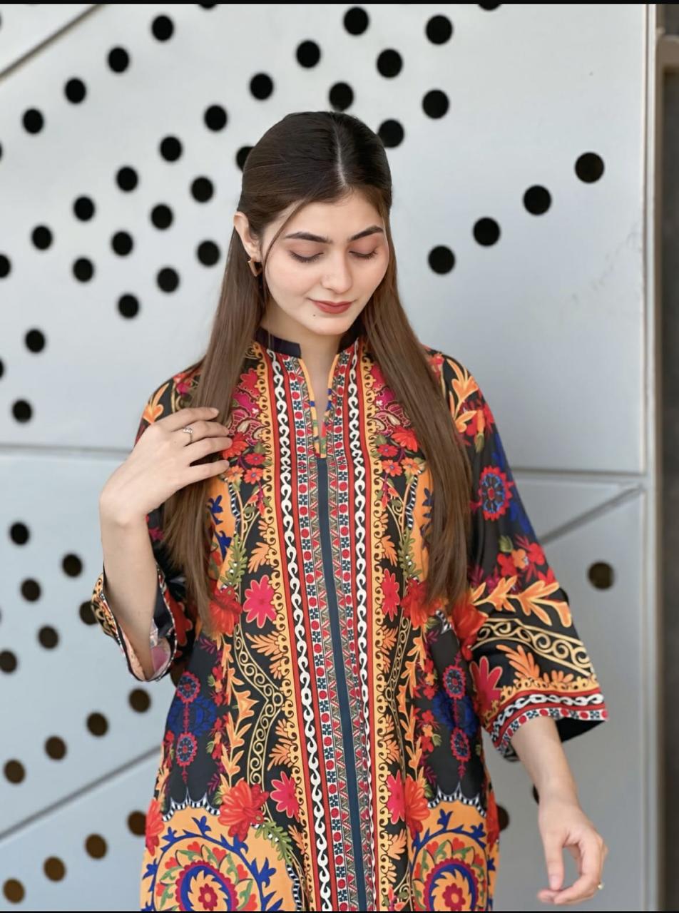SILK PLAZO 2pc