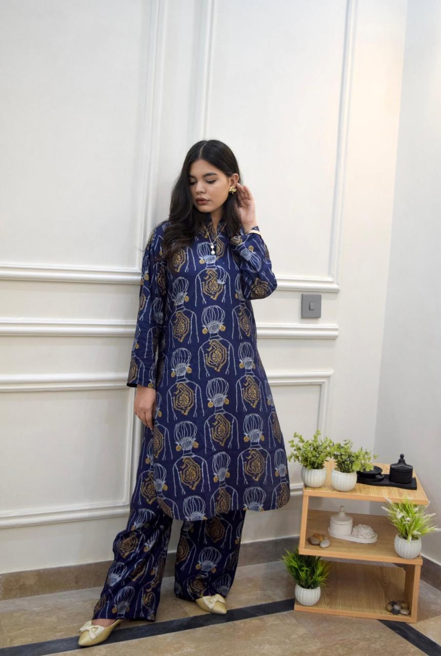 Block Print Plazzo 2pc