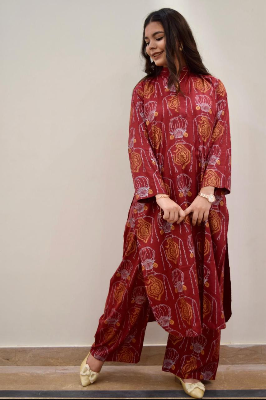 Block Print Plazzo 2pc