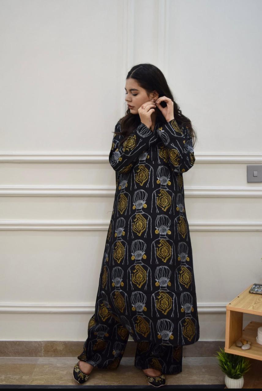 Block Print Plazzo 2pc