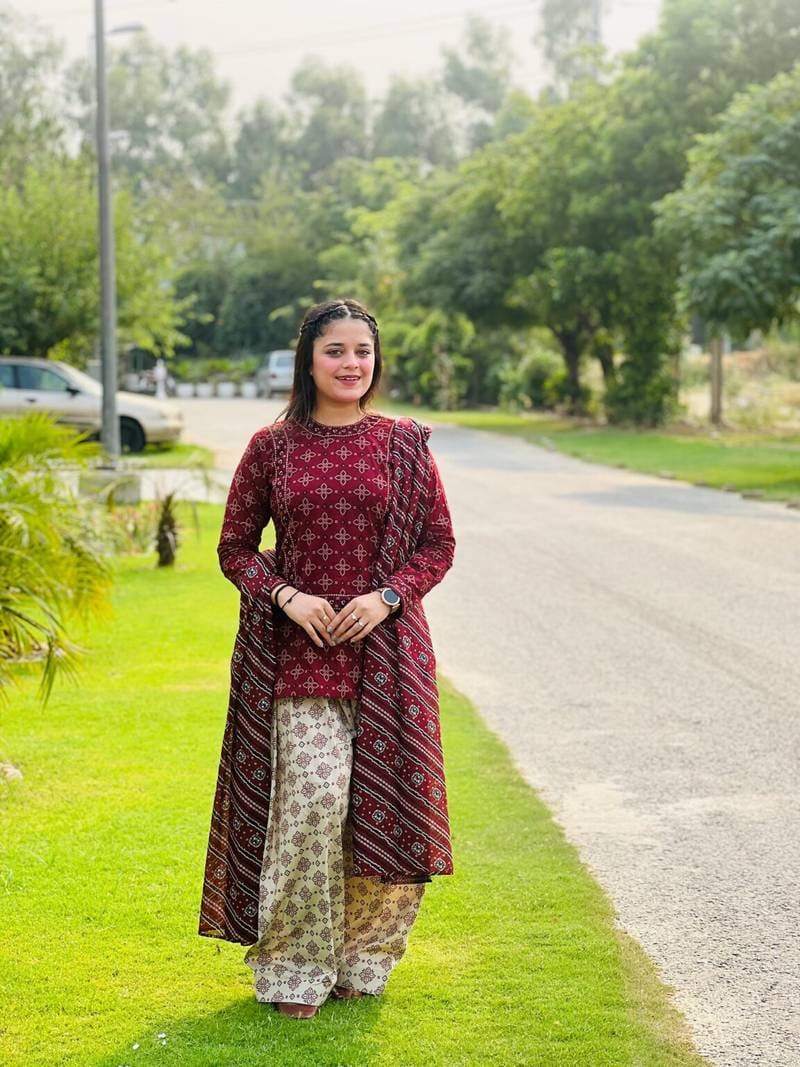 ZARISH 3PC SUIT WITH FARSI SALWAR